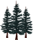 three black trees